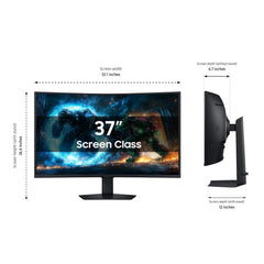 Samsung 37” Odyssey G7 (G75F) 4K UHD Resolution 165Hz Curved Gaming Monitor 1ms Response Time (GtG) VESA DisplayHDR™ 600 AMD FreeSync™ Premium Pro LS37FG75DENXZA 2025