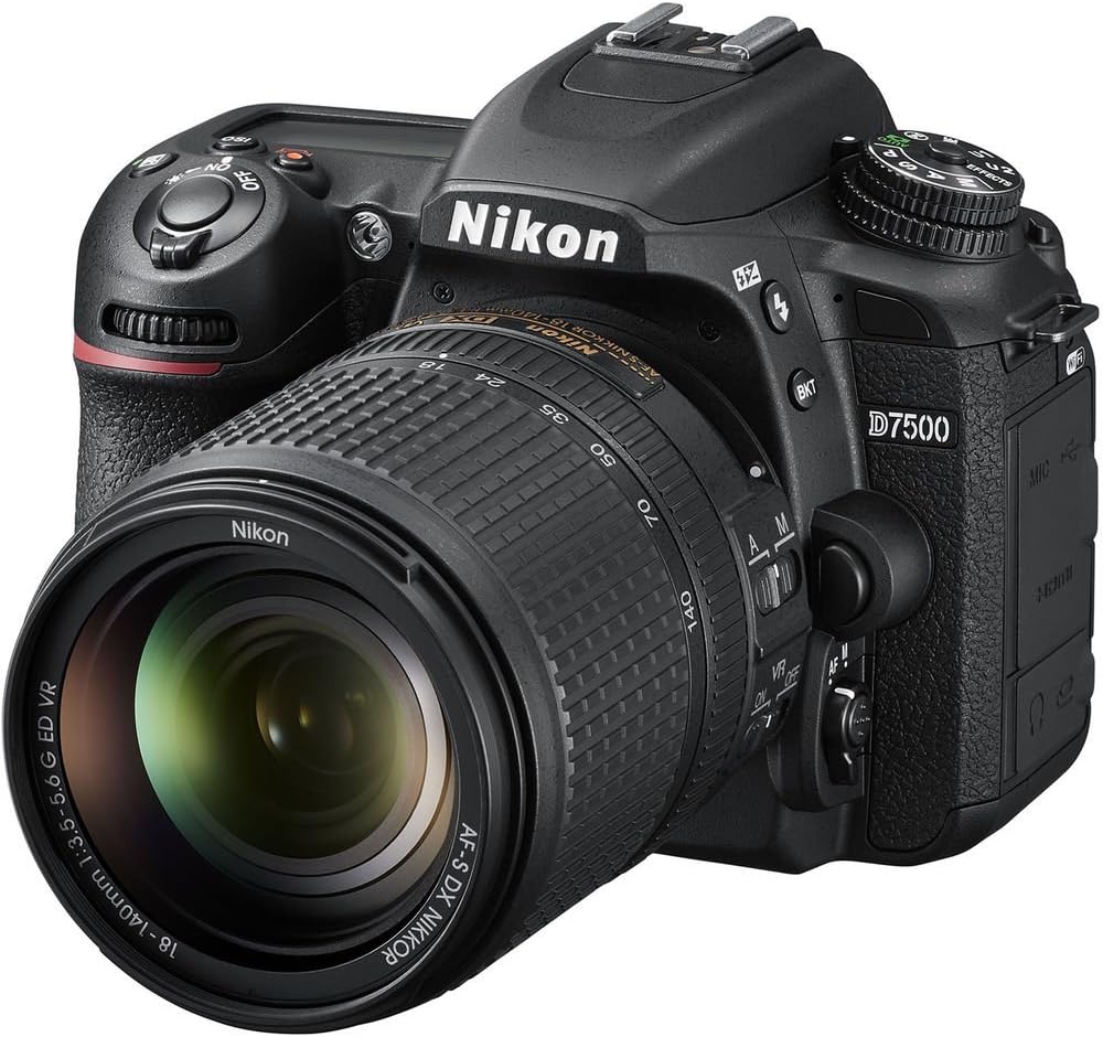 Nikon D7500 20.9MP DSLR Camera with AF-S DX NIKKOR 18-140mm f/3.5-5.6G ED VR Lens Black