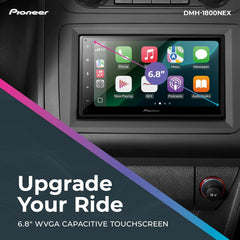 Pioneer DMH-1800NEX 6.8" Double-Din Digital Multimedia Receiver - Built in Bluetooth Wired Apple CarPlay and Android Auto Touchscreen Rear Camera Input