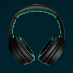 Bose QuietComfort Headphones - Wireless Bluetooth Headphones Active Over Ear Noise Cancelling and Mic USB-C Charging Deep Bass Up to 24 Hours of Playtime Black