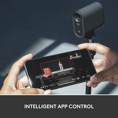 Logitech for Creators Mevo Start Wireless Live Streaming Camera 1080p HD Video Quality Intelligent App Control Stream via LTE or Wi-Fi - Black