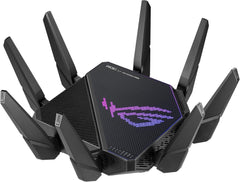 ASUS ROG Rapture GT-AX11000 Pro Tri-Band WiFi 6 Extendable Gaming Router 10G & 2.5G Ports ASUS RangeBoost Plus Triple-Level Game Acceleration Subscription-Free Network Security AiMesh Compatible