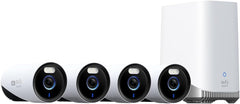 eufy Security eufyCam E330 (Professional) -Cam Kit 4K Outdoor Security Camera System 24/7 Recording Plug-in Wi-Fi NVR Face Recognition AI 10CH Local Storage (Renewed)