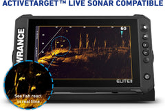 Lowrance Elite FS 9 Fish Finder with Active Imaging 3-in-1 Transducer Preloaded C-MAP Contour+ Charts (Renewed)