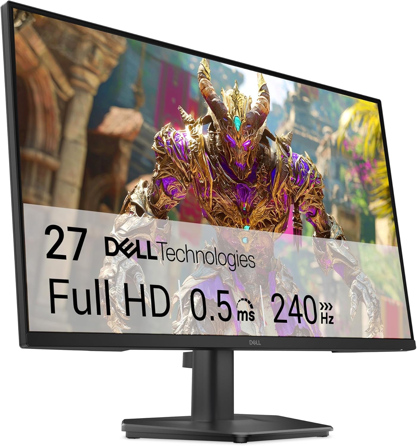Dell 27 240Hz Gaming Monitor - SE2726HG - 27-inch FHD (1920x1080) 240Hz Display in-Plane Switching (IPS) Technology AMD FreeSync Premium TÜV 3-Star 2X HDMI DisplayPort 1.4 Tilt