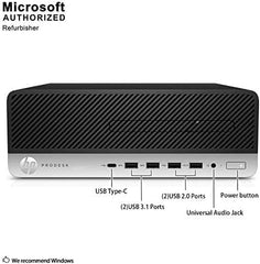 HP ProDesk 600 G3 SFF Desktop Computer with 21.5" FHD Monitor Intel Quad Core i5-6500 16GB DDR4 256GB SSD DisplayPort Keyboard & Mouse WiFi BT Windows 11 Pro (Renewed) Black