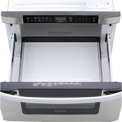 SHARP KB6524PSY Microwave Drawer Oven, 24-inch, 1.2 Cubic Feet, 950 Watt, Angled Touch Control Panel, Stainless Steel