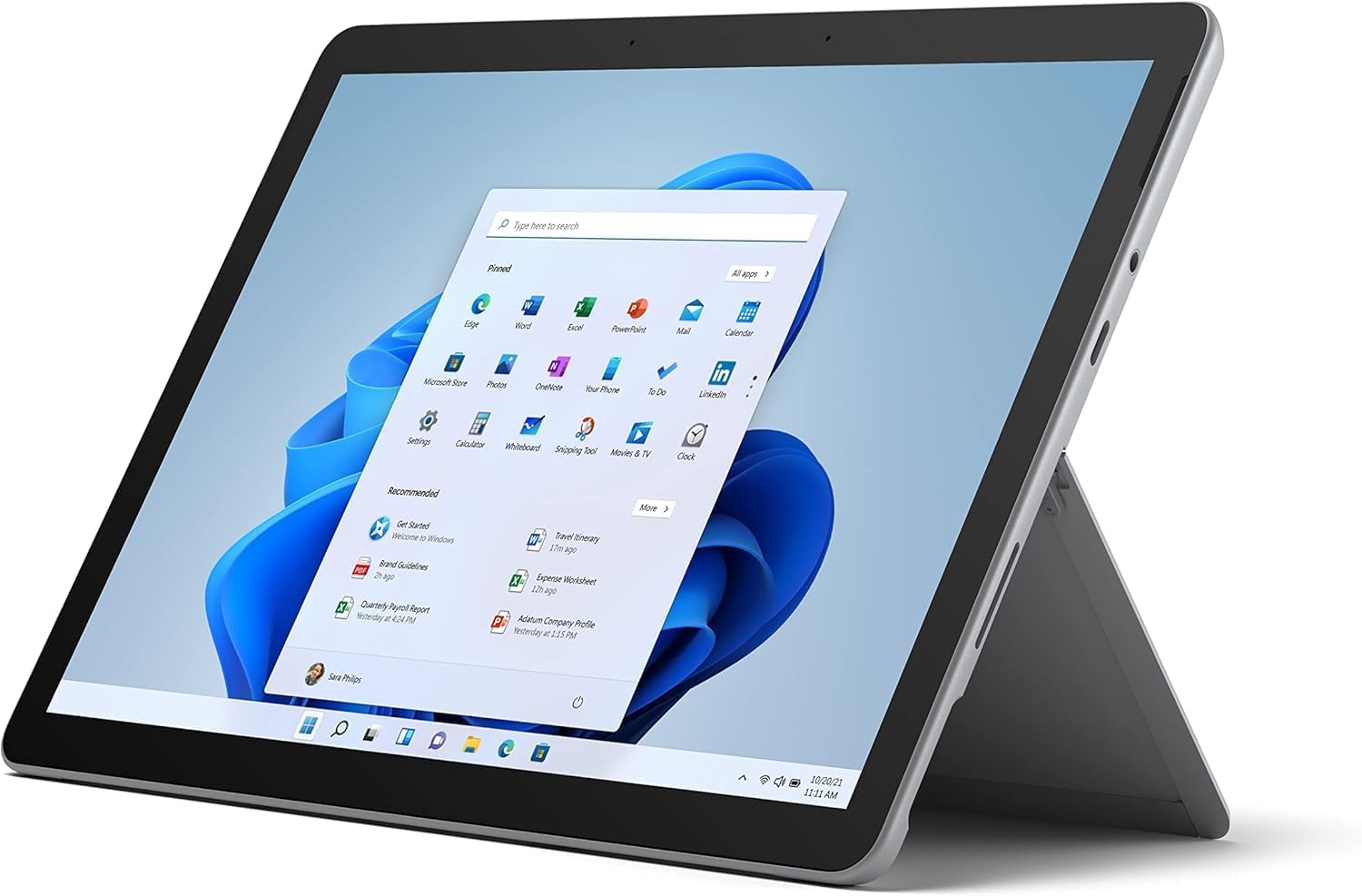 Microsoft Surface Go 2-10.5" Touch-Screen - Intel Core m3-8GB Memory - 128GB SSD - WiFi - Platinum Windows 11 PRO (Renewed)