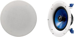 Yamaha NS-IC800 140 Watt 8-Inch 2-Way In-Ceiling Speakers - Pair (White)