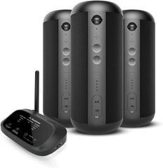 Avantree Harmony 2 – Multi-Room Wireless Speaker System with Bluetooth & Wired Inputs Easy Setup Expandable 30ms Low-Latency Sync for Whole-Home Meeting Rooms & Small Indoor Events