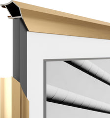 Pale Gold Prismatic 55" Alloy Deco TV Frame - Compatible ONLY with Samsung The Frame TVs (Fits 2021-2026 LS03A LS03B LS03C LS03D LS03FA)