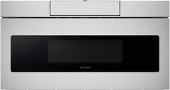 SHARP SMD3070ASY Microwave Drawer Oven, 30-inch, 1.2 Cubic Feet, 950 Watt, Concealed Angled Touch Control Panel with Digital LCD Display, Stainless Steel