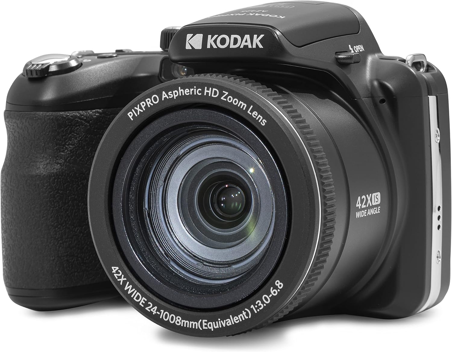 Kodak PIXPRO AZ425-BK 20MP Digital Camera 42X Zoom 24mm Wide Angle Lens Image Stabilization 1080p Full HD Video 3" LCD Black