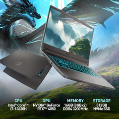 msi Thin 15 15.6” 144Hz FHD Gaming Laptop: Intel Core i7-13620H NVIDIA Geforce RTX 4050 16GB DDR4 512GB NVMe SSD WiFi 6E Win 11: Black B13VE-2678US