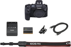 Canon EOS R5 Mirrorless Camera – 45MP Full-Frame RF Camera with 8K Video IBIS Dual Pixel AF II & 20fps Burst Shooting (4147C002) + 64GB Memory Card + Canon Shoulder Bag