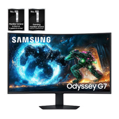 Samsung 37” Odyssey G7 (G75F) 4K UHD Resolution 165Hz Curved Gaming Monitor 1ms Response Time (GtG) VESA DisplayHDR™ 600 AMD FreeSync™ Premium Pro LS37FG75DENXZA 2025