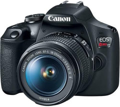 Canon EOS Rebel T7 DSLR Camera with 18-55mm Lens Bundle with Extra Canon Battery + 2X 64GB Memory Cards + Accessory Kit Including Bag Flash Remote Aux Lenses Software & More