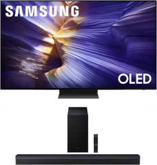 Samsung QN65S90FAFXZA 65 Inch 4K OLED Smart TV with a HW-B750F B Series Soundbar 5.1 Ch and Subwoofer (2025)