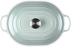 Le Creuset Enameled Cast Iron Signature Oval Casserole with Lid, 3.75 qt., Sea Salt