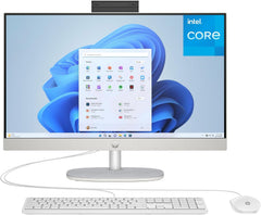 HP 24 Touchscreen All-in-One Desktop Computer for Home and School  Intel Processor  23.8" FHD Display  16GB DDR4 RAM  1TB PCIe SSD  WiFi 6  Bluetooth 5.3  Business AIO  White