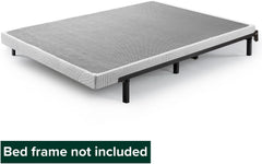 Zinus Victor 4 Inch Quick Lock Box Spring / Mattress Foundation / Built-to-Last Metal Structure / Low Profile / Easy Assembly, King, White