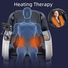 MassaMAX MT339 2026 4D Massage Chair, Full Body Zero Gravity Recliner with SL-Track, Body Scan, Graphene Heating, Deep Yoga Stretch, Foot Rollers & Hands-Free Voice Control (Magic Black)