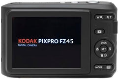 KODAK Pixpro FZ45 Digital Camera Bundle  Includes: SanDisk 64GB SDXC Memory Card  Spare Batteries and Card Reader (4 Items) (Black)