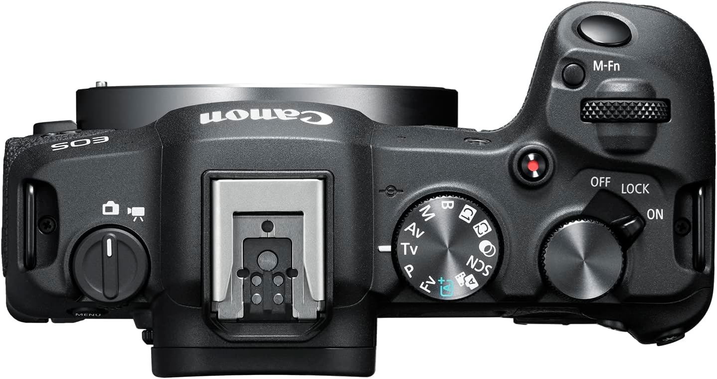 Canon EOS R8 Mirrorless Camera Body  Full‑Frame CMOS Sensor  24.2Megapixels  4K 60p Video  Dual Pixel AutofocusII  Lightweight Camera for Content Creation  Photography and Vlogging  Black