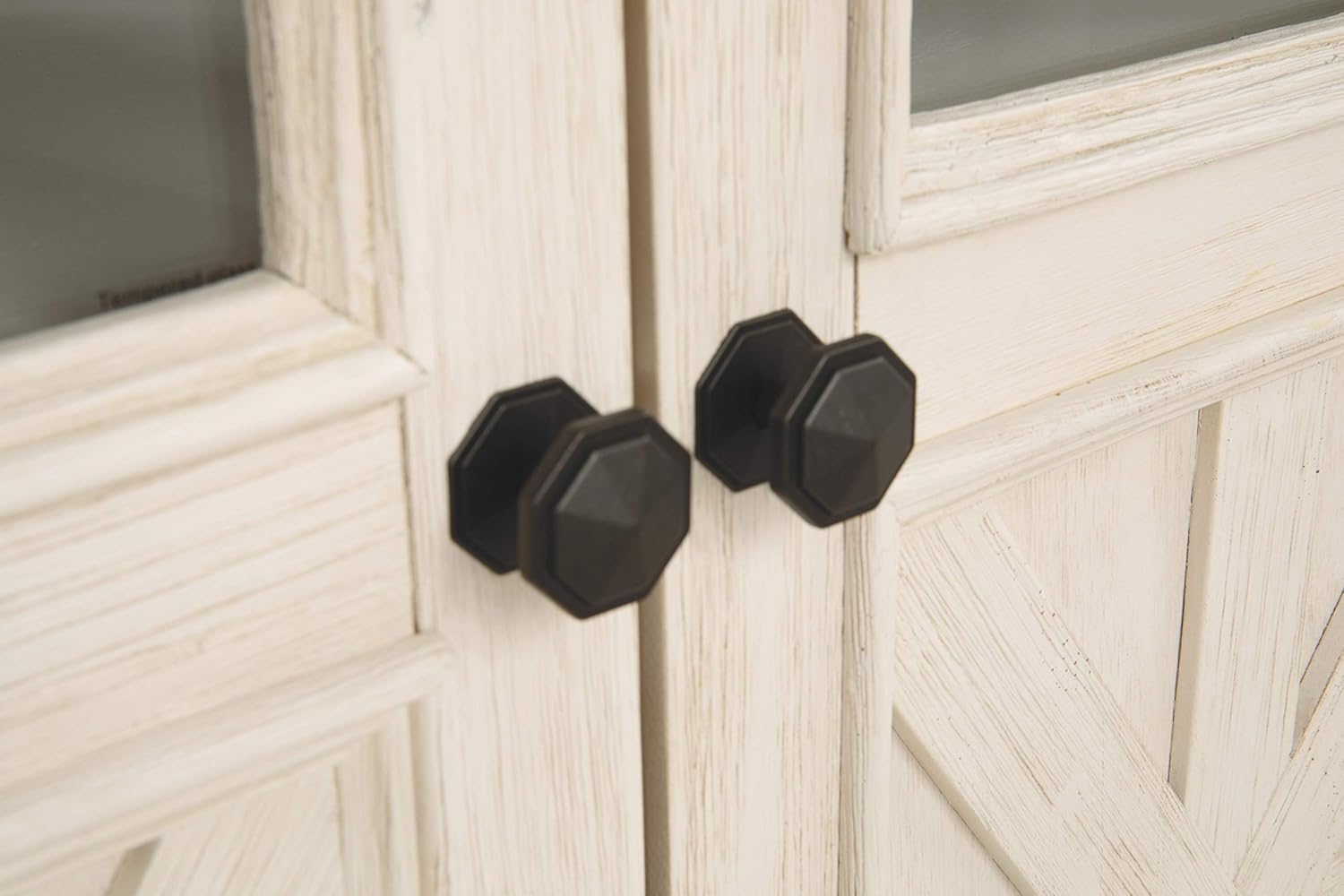 Signature Design by Ashley Bolanburg Extra Large TV Stand, Fits TVs up to 72", 3 Cabinets, Adjustable Storage Shelves, 74.13", Whitewash & 2-Tone Finish