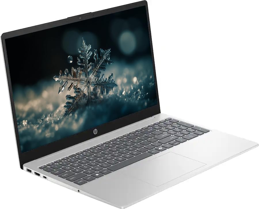 HP 15.6" Business & Student Laptop Computer with Microsoft Office 365  Intel Quad-Core Processor  Windows 11 Laptop 32GB RAM 640GB Storage (128GB UFS+512GB Docking Set)  Numeric Keypad  Natural Silver