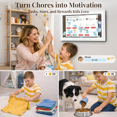 Digital Calendar: 15.6-inch Wall Planner Digital Calendar & Chore Chart with Video Call  2K Smart Touchscreen Interactive Display for Family Schedules  4+64GB  Wall/Desk Mountable  Great for Organizing Your 2026 Calendar