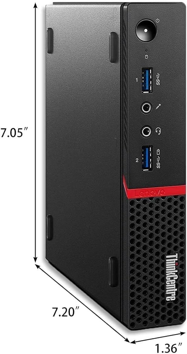 Lenovo ThinkCentre M700 Tiny Desktop PC with 24" FHD Monitor  Intel Quad Core i5-6500  16GB DDR4 RAM 256GB SSD  2 DisplayPort  Keyboard & Mouse  WiFi  Windows 11 Pro (Renewed)