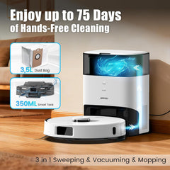 AIRROBO Robot Vacuum and Mop Self-Emptying 75-Day Capacity