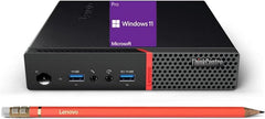 Lenovo ThinkCentre M700 Tiny Desktop PC with 24" FHD Monitor  Intel Quad Core i5-6500  16GB DDR4 RAM 256GB SSD  2 DisplayPort  Keyboard & Mouse  WiFi  Windows 11 Pro (Renewed)
