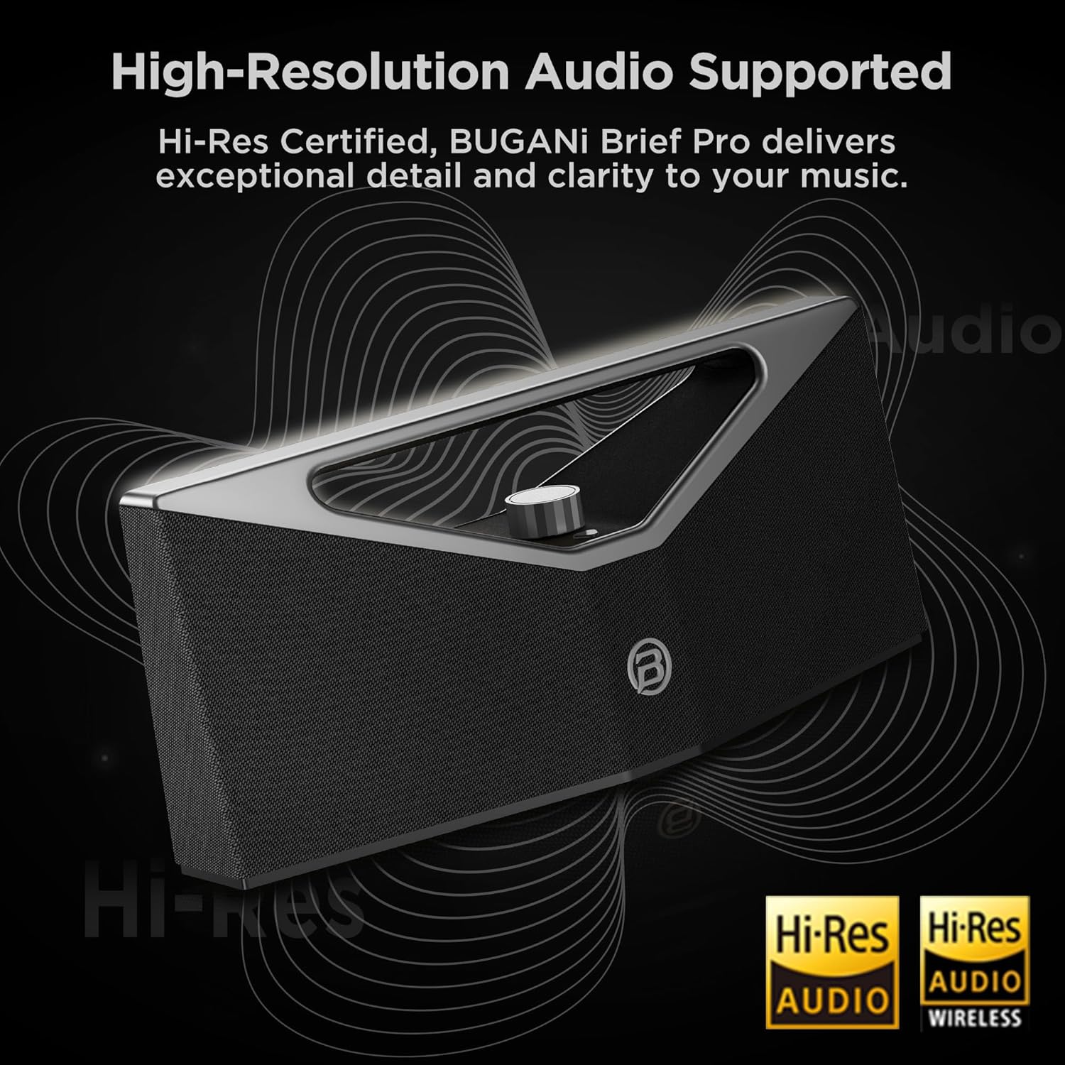 BUGANI Hi-Res Audio Bluetooth Speaker Loud 160W  Large Portable Bluetooth Speaker with Deep Bass Subwoofer  TWS Wireless Stereo  Waterproof Outdoor Party Speaker  12H Playtime Gray