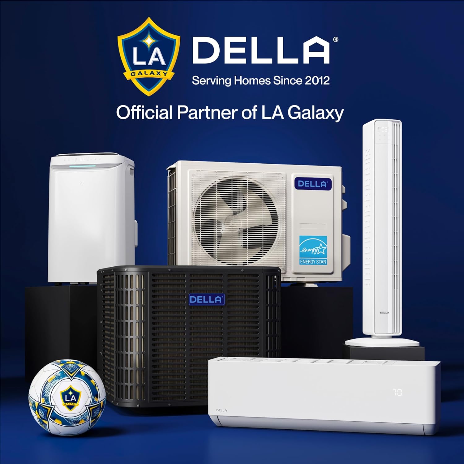 DELLA 35K BTU ODU 19 SEER2, 2 Dual Zone 12000 24000 BTU Mini Split AC,Energy Efficient, Work with Alexa and Wifi, 208-230V Cools Up to 2050 Sq.Ft Ductless Pre-Charged Heat Pump, 16ft Installation Kit