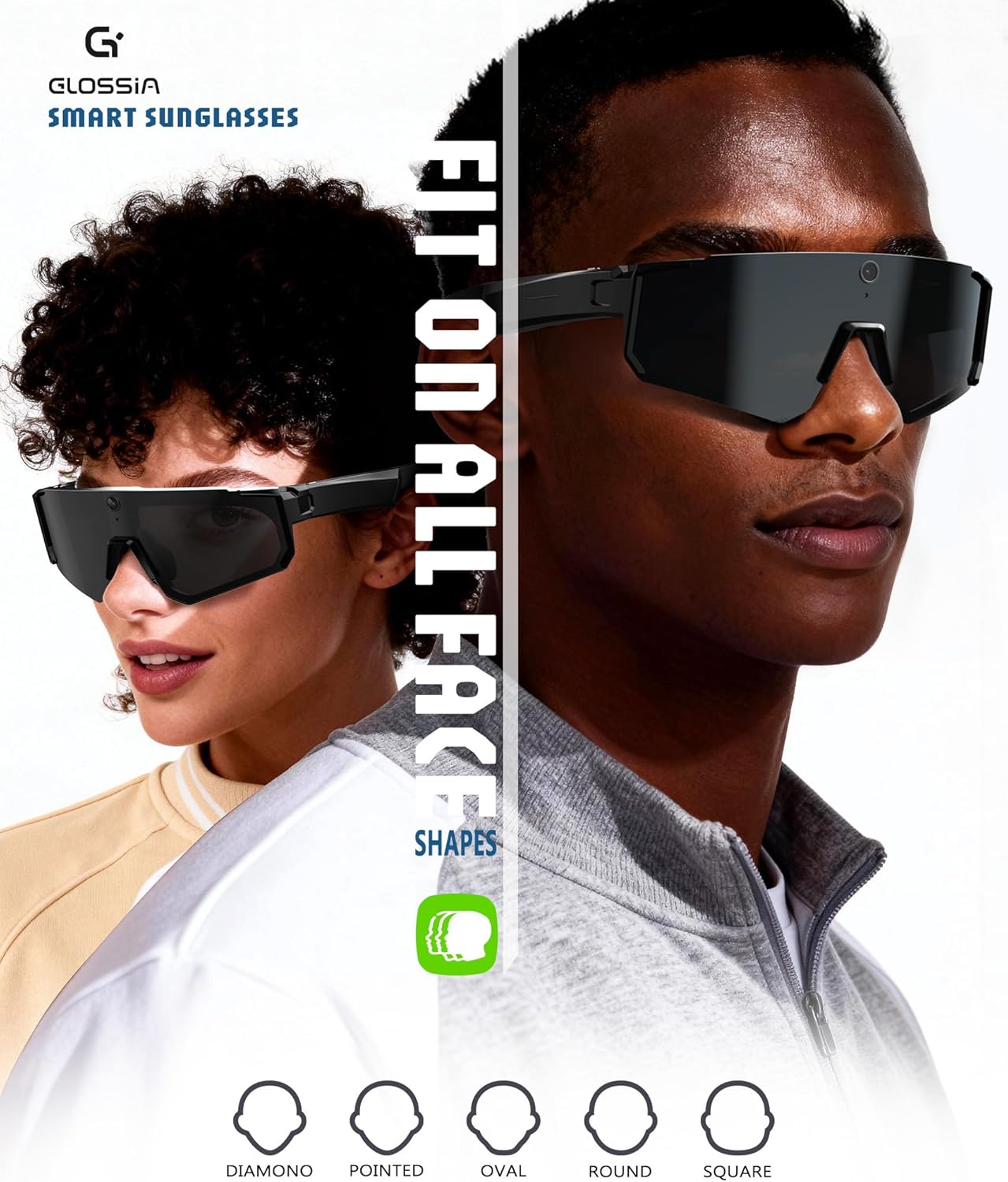 AI Smart Glasses with Camera 4K  Video Recording Glasses with Camera  Polarized Sports Sunglasses with EIS Stabilization  Dual Mic Noise Canceling  IP66  ChatGPT Enabled