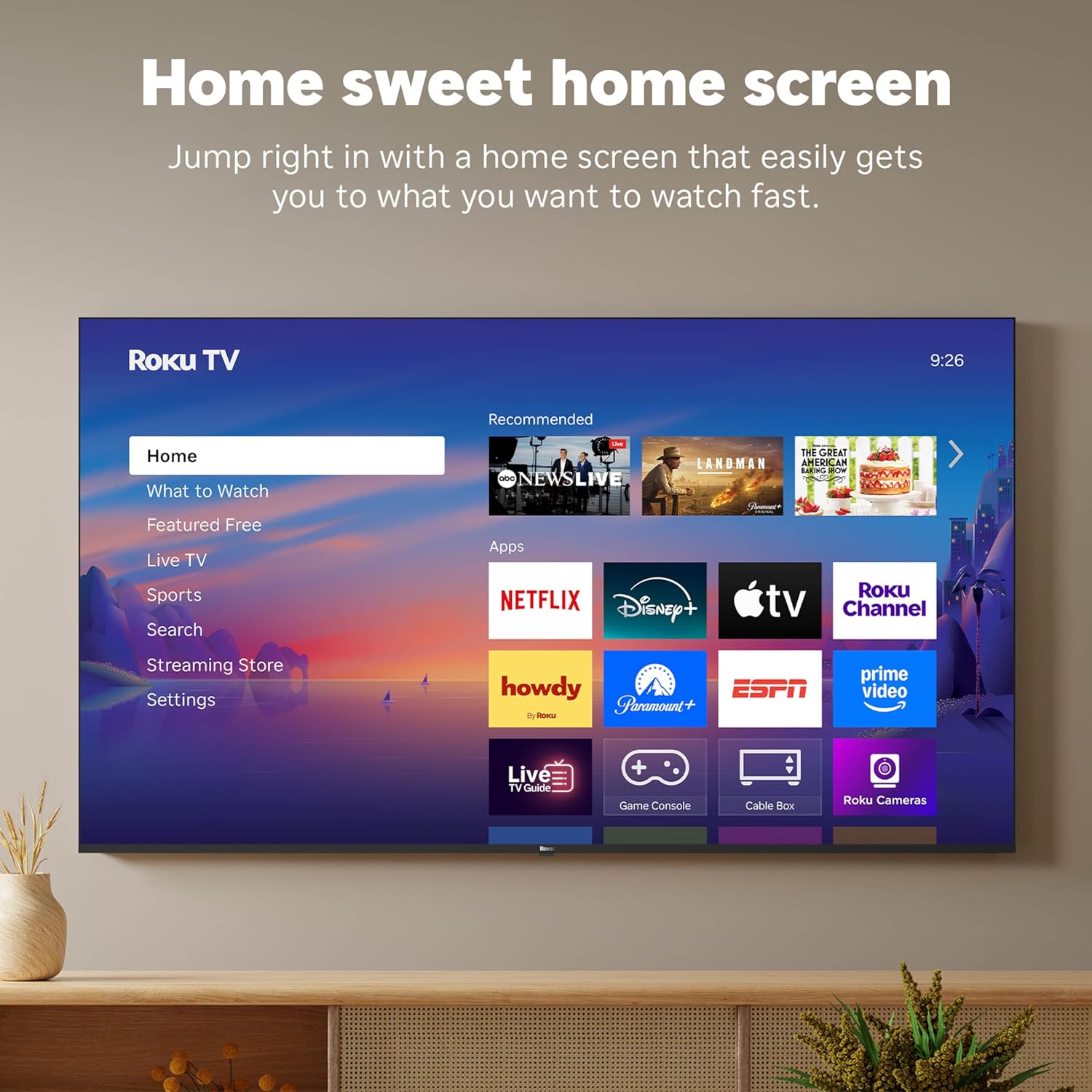 Roku Smart TV – 55-Inch Select Series  4K HDR TV – Roku TV with Enhanced Voice Remote – Flat Screen LED Television with Wi-Fi for Streaming Live Local News  Sports  Family Entertainment