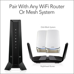 NETGEAR Nighthawk Multi-Gig Cable Modem for Xfinity Voice (CM2050V) – for Cable Plans up to 2.5Gbps - DOCSIS 3.1-2 Phone Lines