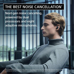 Sony WF-1000XM6 The Best Truly Wireless Noise Cancelling Earbuds (2026 Model)  Bluetooth in-Ear Headphones  with Studio-Quality Sound  Up to 24 Hours of Battery Life  Black