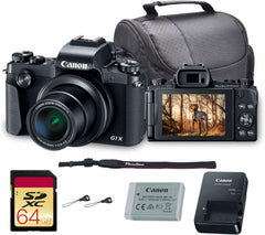 Canon PowerShot G1 X Mark III Digital Camera | 24.2MP APS-C Sensor  Dual Pixel AF & 3X Zoom | Compact Camera for Travel & Everyday Photography (2208C001) + 64GB Card + Shoulder Bag