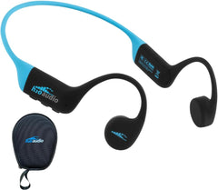 H2O Audio TRI 2 Multisport Waterproof Bone Conduction Open Ear Headphones  Bluetooth 5.3 for Running and Cycling  MP3 Mode for Swimming  8GB Memory  8.5-Hour Battery  Black/Blue