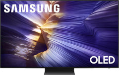 Samsung QN65S90FAFXZA 65 Inch 4K OLED Smart TV with a Walts TILT-MOUNT-43-90 Large/XL Tilt Mount for 43"-98" TVs and Amber Protection 3-Outlet-Surge Surge Protector (2025)