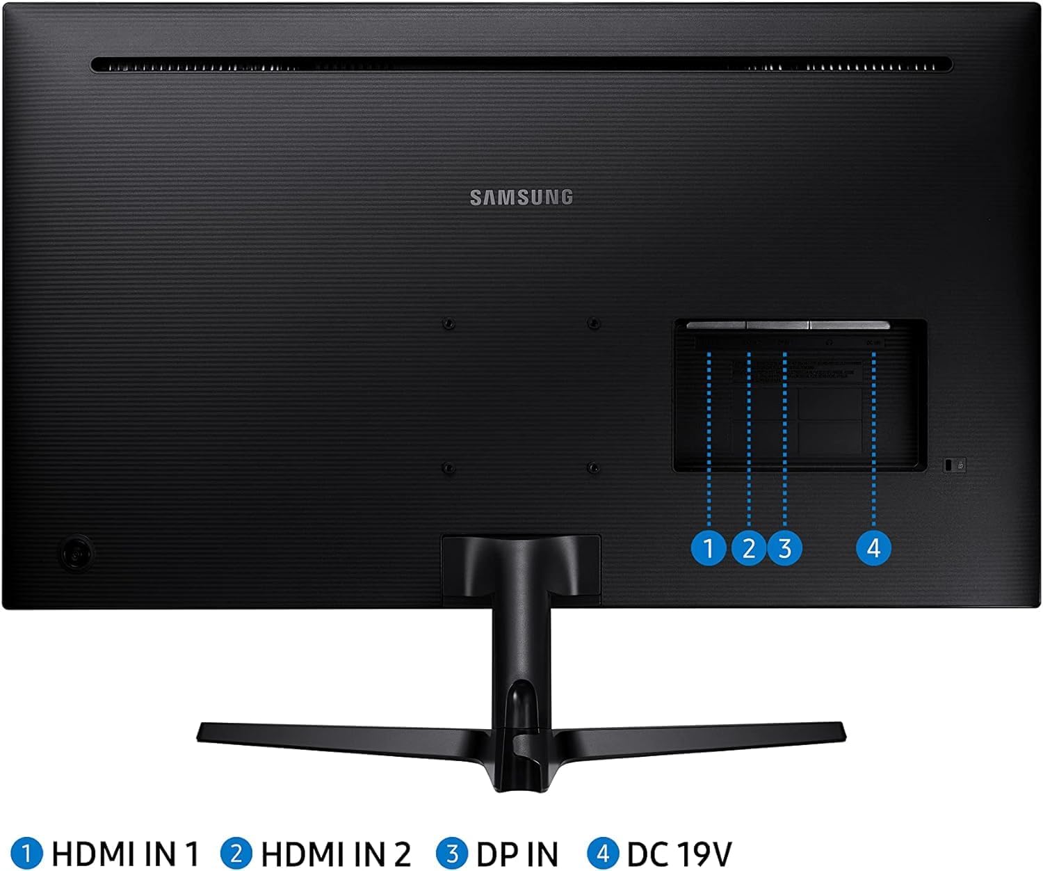 SAMSUNG 32" UJ59 Series 4K UHD (3840x2160) Computer Monitor VA Panel  HDMI  Display Port  Eye Saver/Flicker Free Mode  FreeSync  LU32J590UQNXZA  Black