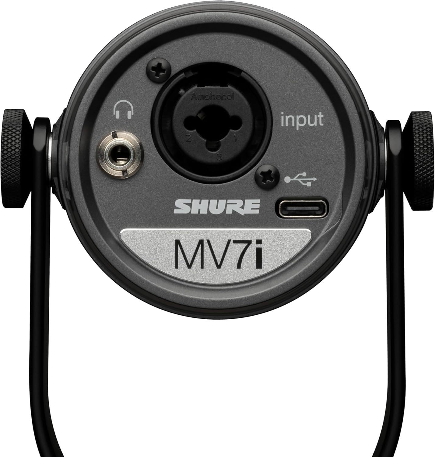 Shure MV7i Smart Microphone – USB-C & XLR Mic for Podcasting  Music & Streaming with Built-in Audio Interface  Auto Level Mode  Advanced DSP  All-Metal Design  Black