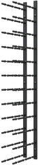Ultra Wine Racks Wall Mounted Label-Out Wine Racks (4 Foot 3 Deep, Matte Black, 36 Wine Bottles) - Modern Metal Wine Storage, for Home Bar, Kitchen, Dining Rooms, & Wine Cellars