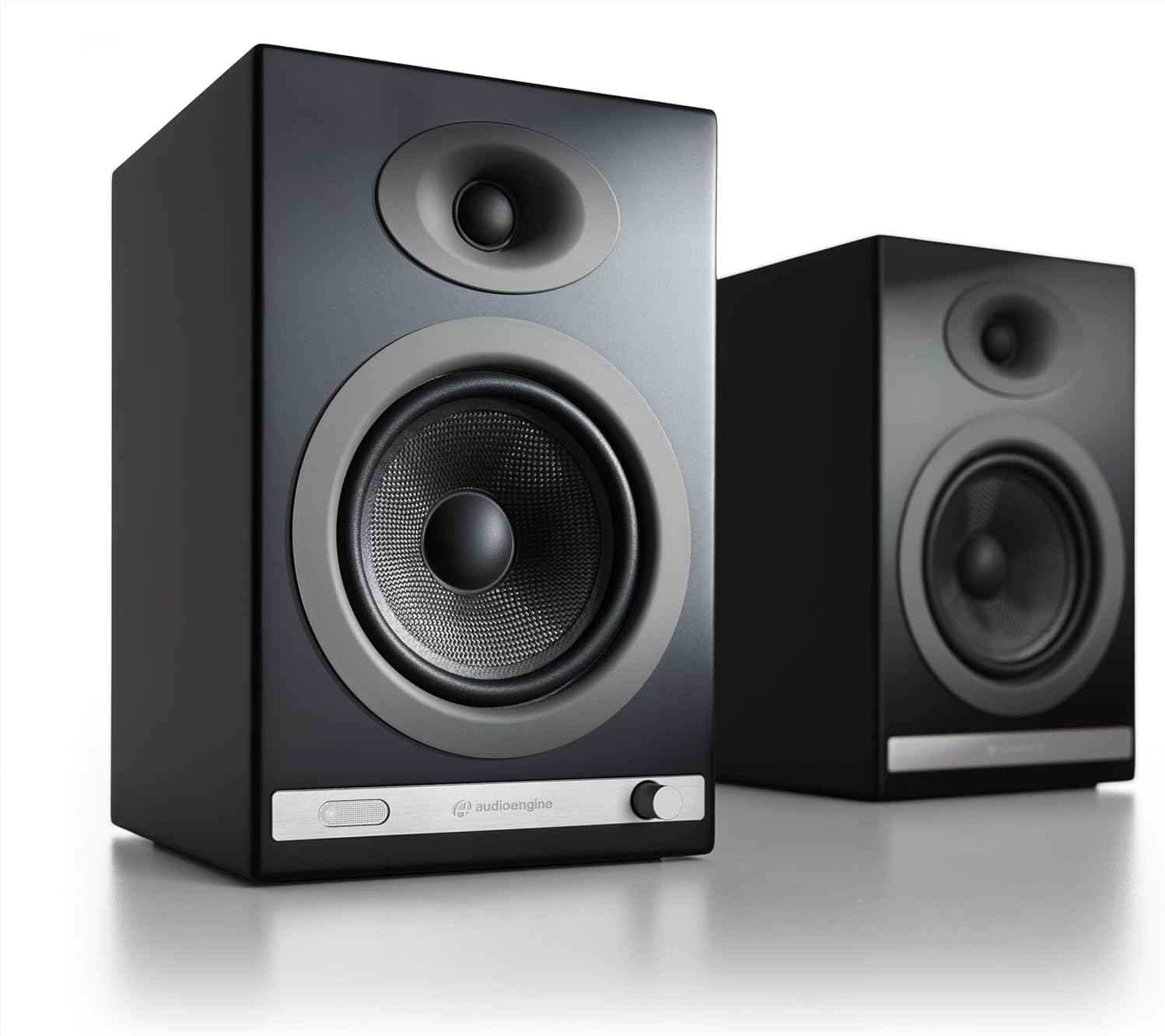 Audioengine HD5 Premium Powered Speakers | 150W Audiophile-Grade Bluetooth 5.0 with aptX HD | Built-in 24-Bit DAC | Real Wood Veneer | Bookshelf Speakers for Home Audio  Studios & Vinyl
