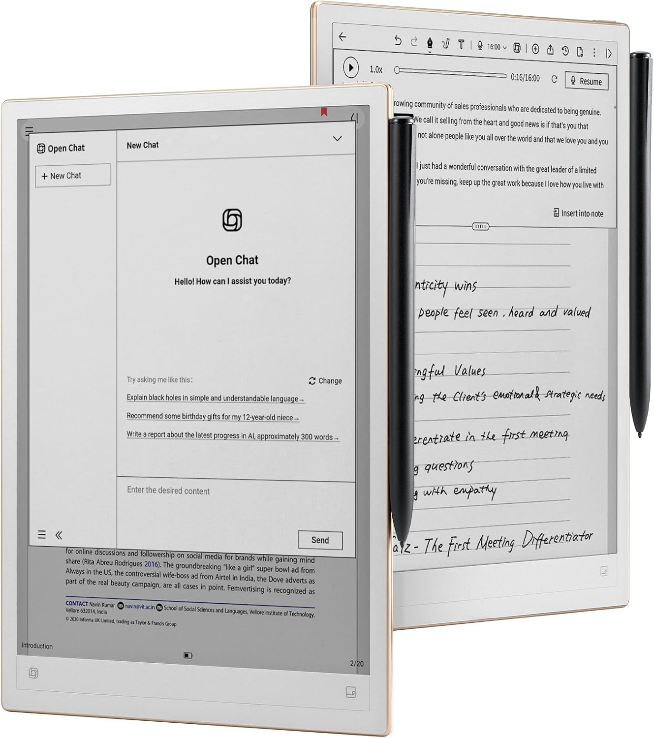 iflytek AINOTE 2  10.65" E-Ink Tablet  AI Note Taking Tablet for Meeting  Ultra-Thin 4.2mm Digital Notebook with Voice-to-Text  16-Language Transcription  Handwritten-to-Text  Ideal for Work&Study