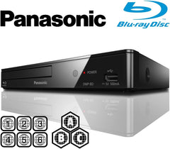 Region Free Blu-Ray Player Compatible with Panasonic DMP-BD Multi Region Code Free | Blu-Ray Regions A  B  C | DVD Regions 0-8 with Dynastar 6FT HDMI Bundle