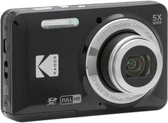 Kodak Pixpro FZ55 Digital Camera (Black) Bundle  Includes: SanDisk 128GB Memory Card  Hard Shell Camera Case  SD Card Reader and More (6 Items)